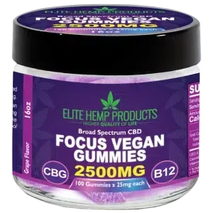 CBD Vegan Gummies 2500mg Focus