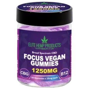 CBD Vegan Gummies 1250mg Focus