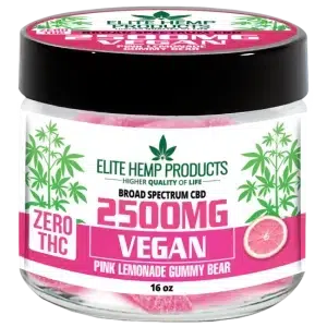 CBD Vegan Gummies 2500mg Pink Lemonade